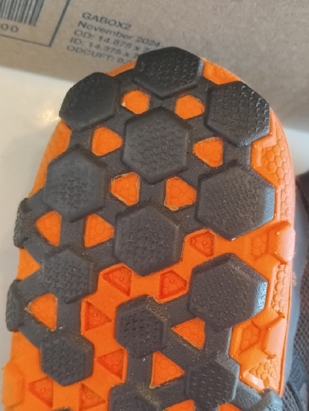 New Balance Minimus Trail Shoes Mens 11 Vibram Black Orange Lightweight - Picture 7 of 14
